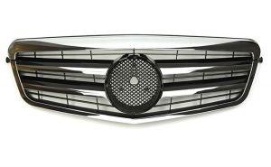 Решетка радиатора 2-Fin Style Chrome Black для Mercedes Benz E Class W212 E63 2010-2013